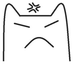 Woman cat Character-less version sticker #1534822