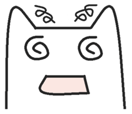 Woman cat Character-less version sticker #1534823