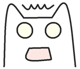 Woman cat Character-less version sticker #1534824