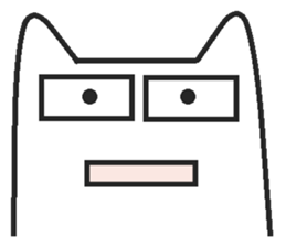 Woman cat Character-less version sticker #1534826