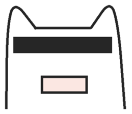 Woman cat Character-less version sticker #1534827