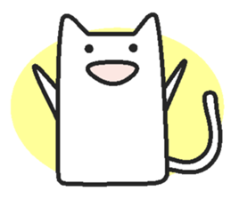 Woman cat Character-less version sticker #1534828