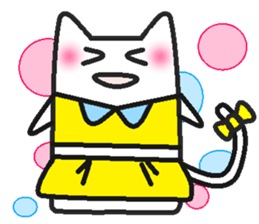 Woman cat Character-less version sticker #1534830