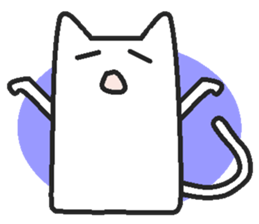 Woman cat Character-less version sticker #1534833