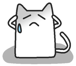 Woman cat Character-less version sticker #1534834