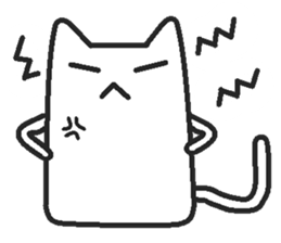 Woman cat Character-less version sticker #1534838