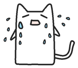 Woman cat Character-less version sticker #1534840