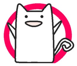 Woman cat Character-less version sticker #1534842