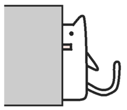 Woman cat Character-less version sticker #1534848