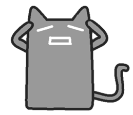 Woman cat Character-less version sticker #1534852