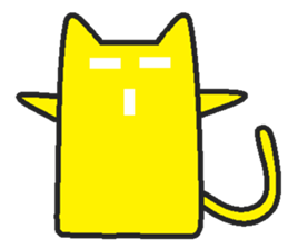 Woman cat Character-less version sticker #1534853