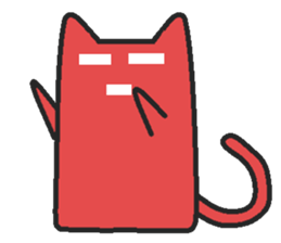 Woman cat Character-less version sticker #1534854