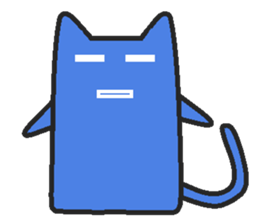 Woman cat Character-less version sticker #1534855