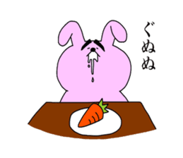 Touch sticker 5th Otokogi rabbit sticker #1535153