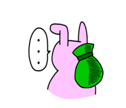 Touch sticker 5th Otokogi rabbit sticker #1535174