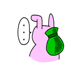 Touch sticker 5th Otokogi rabbit sticker #1535174