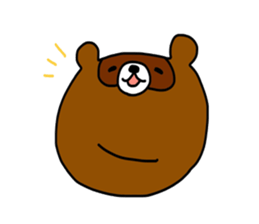 Fox and raccoon 4th Mr. touch sticker sticker #1535498