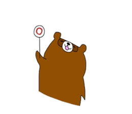 Fox and raccoon 4th Mr. touch sticker sticker #1535509