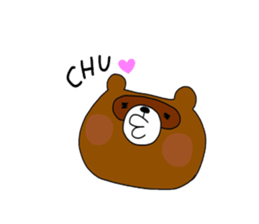 Fox and raccoon 4th Mr. touch sticker sticker #1535511