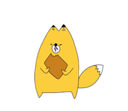 Fox and raccoon 4th Mr. touch sticker sticker #1535527