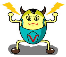 ox horn eggs sticker #1535659