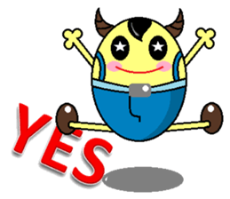 ox horn eggs sticker #1535660