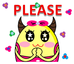 ox horn eggs sticker #1535662