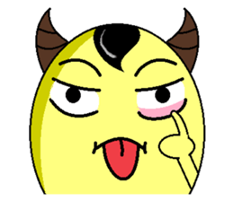 ox horn eggs sticker #1535665