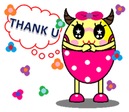 ox horn eggs sticker #1535669