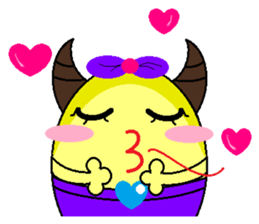 ox horn eggs sticker #1535671