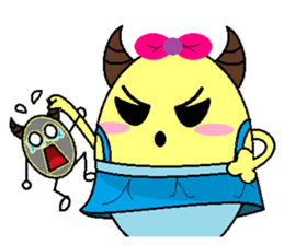 ox horn eggs sticker #1535673