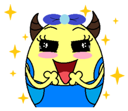 ox horn eggs sticker #1535674