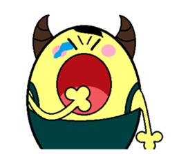 ox horn eggs sticker #1535675