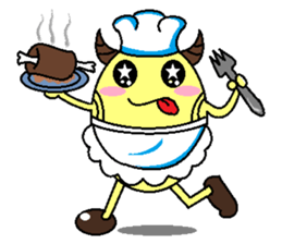 ox horn eggs sticker #1535678