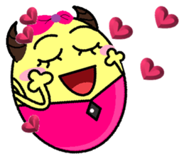 ox horn eggs sticker #1535680