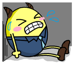 ox horn eggs sticker #1535682