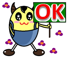 ox horn eggs sticker #1535684