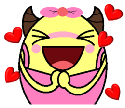 ox horn eggs sticker #1535685