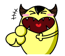 ox horn eggs sticker #1535686