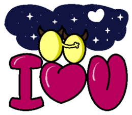 ox horn eggs sticker #1535687