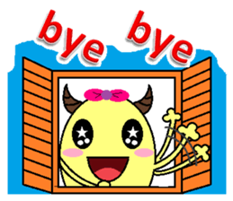 ox horn eggs sticker #1535692