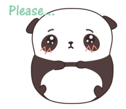 Pebbles - Lovely Panda Bear (English) sticker #1535818