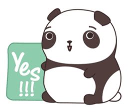 Pebbles - Lovely Panda Bear (English) sticker #1535820