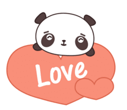 Pebbles - Lovely Panda Bear (English) sticker #1535854