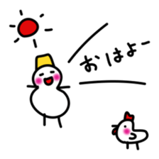 Snowman-san sticker #1536590