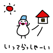 Snowman-san sticker #1536593
