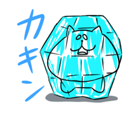 Too thick! white cat Boo mew sticker #1536957