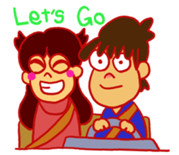 Twin adventure! sticker #1537235