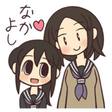 Shimeji-chan and Anzu-chan sticker #1537304