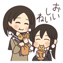 Shimeji-chan and Anzu-chan sticker #1537307